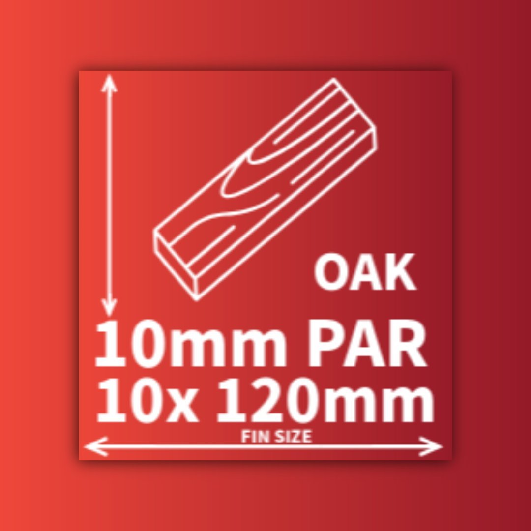 Image of 10 X 120mm Fin Size PAR American White Oak