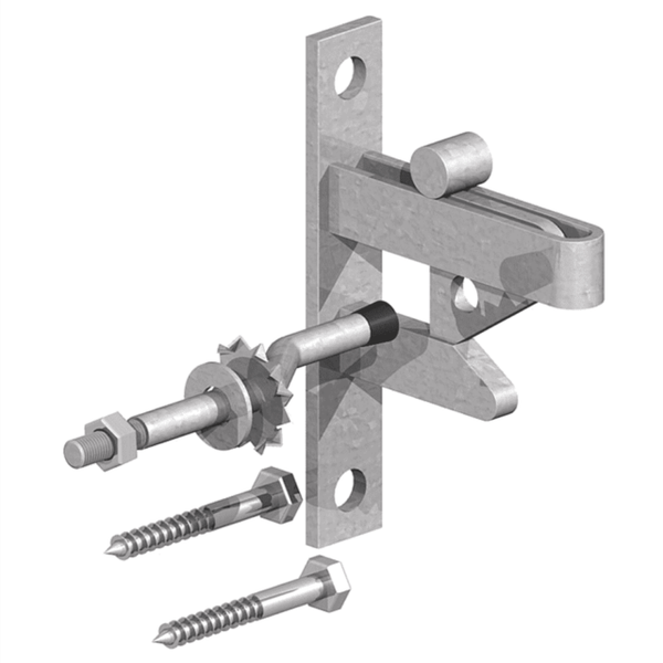 Product photograph of BIRKDALE GALVANISED SELF LOCKING CATCH KIT 5630001
