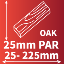 Product photograph of 25MM PAR AMERICAN WHITE OAK 