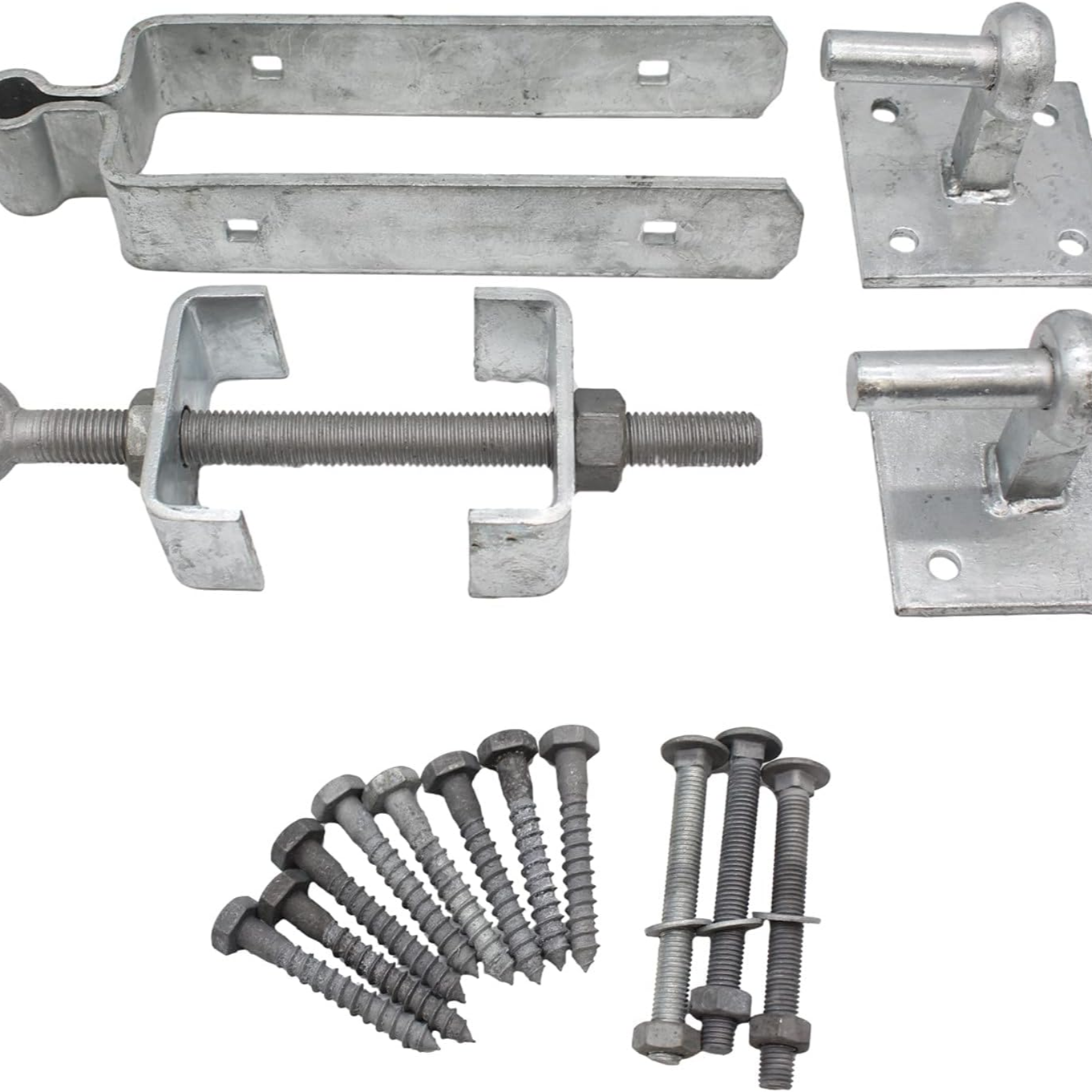 Image of BIRKDALE GALVANISED FIELDGATE SET W/SQUARE PLATE 0316001