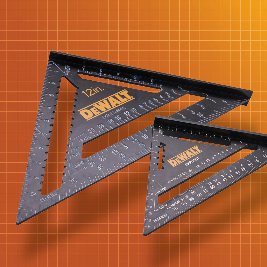 Image of FAITHFULL 175mm (7") & 300mm (12") Rafter Square Twin Pack