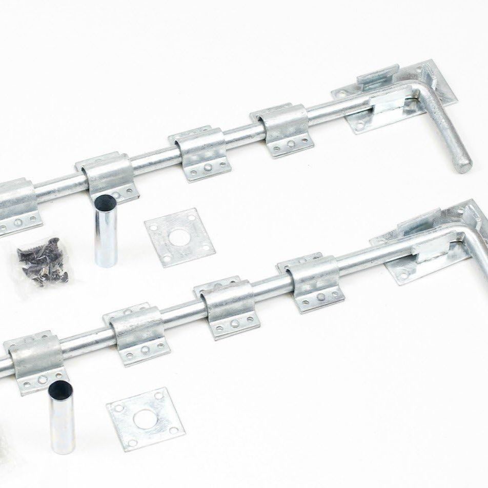 Image of GALVANISED GARAGE DOOR DROP BOLT 18INCH