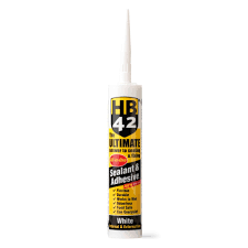 Product photograph of HB42 Ultimate Sealant/Adhesive 290ml white