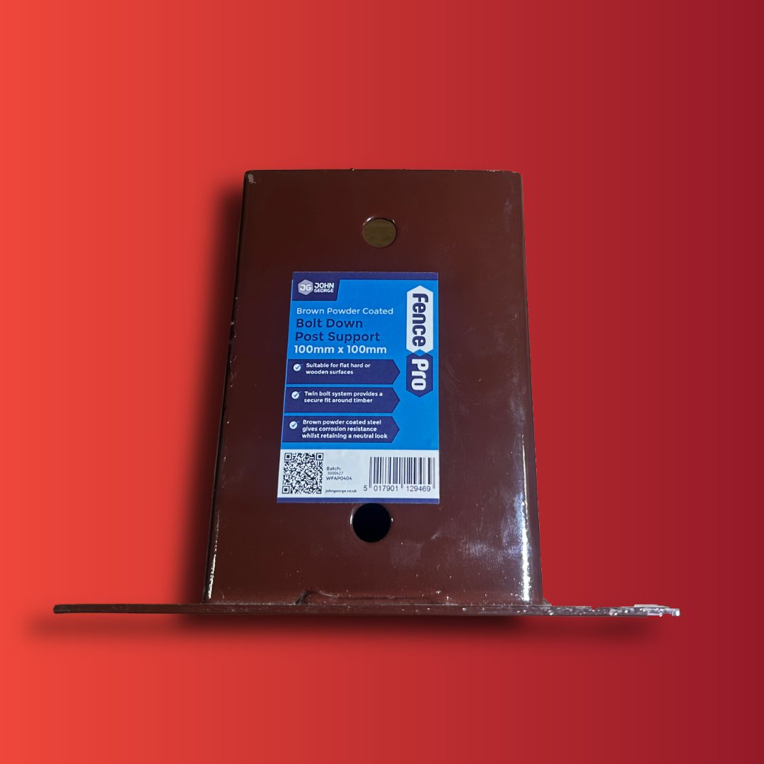 Product photograph of 100 X 100 FENCE PRO BOLT DOWN SUPPORT 