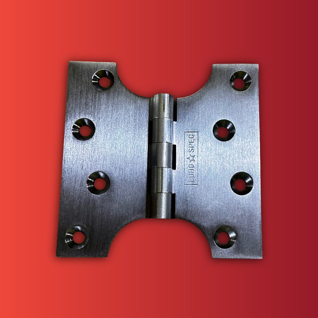 Sub image of 100MM SATIN PARLIAMENT HINGE 50MM THROW  number 2 in the gallery of images